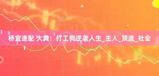 桥宜速配 大黄：打工狗逆袭人生_主人_顶流_社会